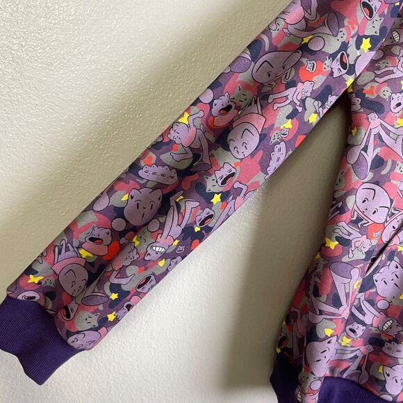 Gilf Gavin X ByBimsee Purple Full Zip Cat Hoodie Gavin South AOP Men Large - Picture 4 of 9